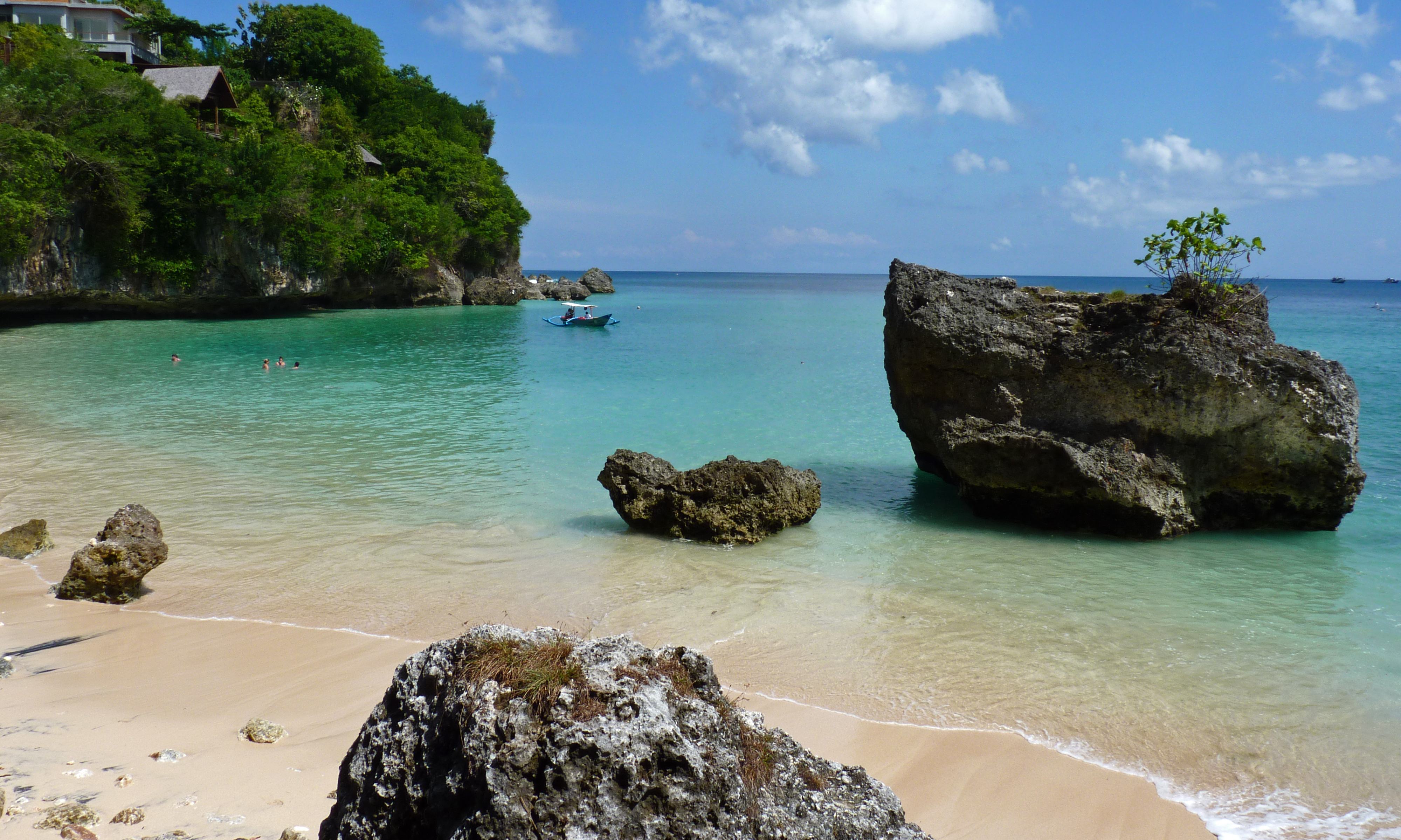 Padang Padang Beach op Bali, Indonesie